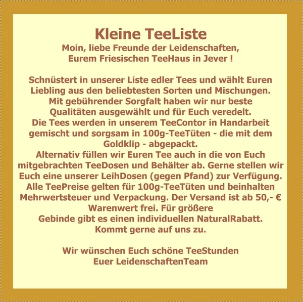 Kleine TeeListe: Ayurvedische Tees